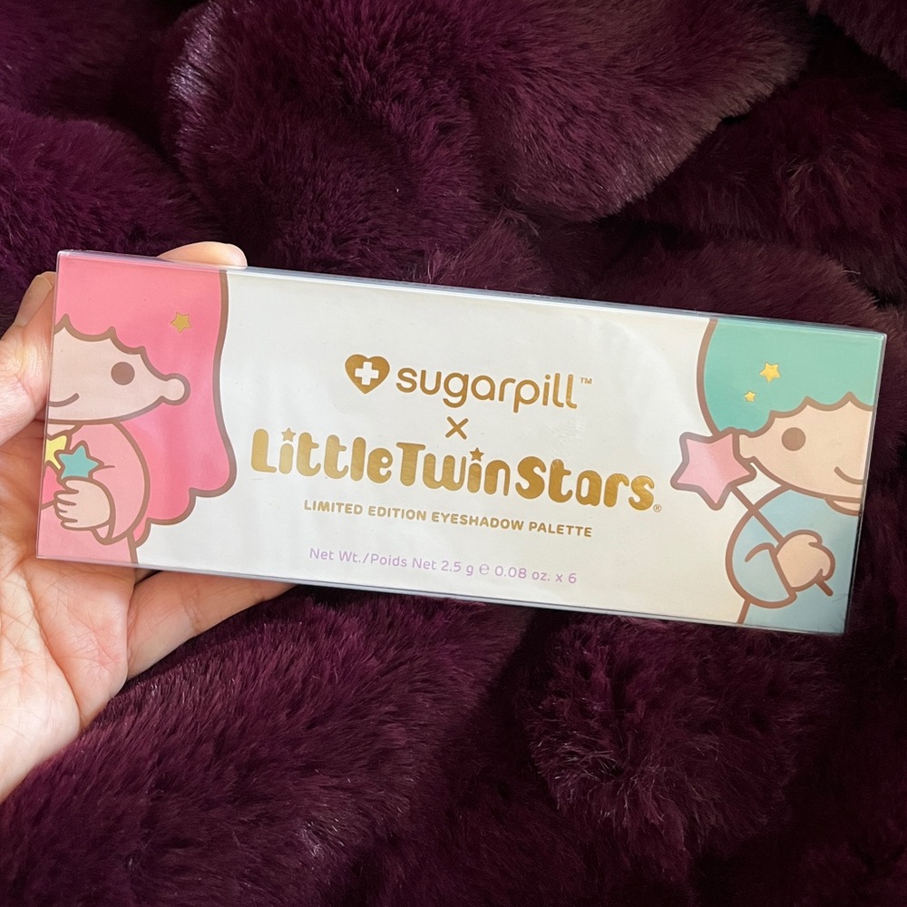 Sanrio Little Twin Stars x Sugarpill Eyeshadow Makeup Palette USA Ice Shimmer xo